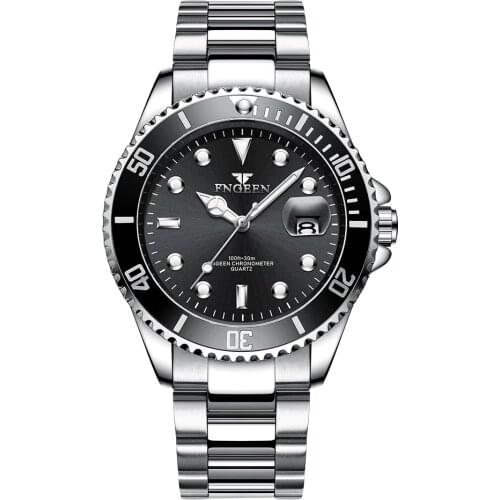 Enlarge Calendar Fashion Mens Watches Top Brand Luxury Quartz Men Classic Style Luminous Waterproof Business WristWatch