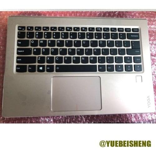 YUEBEISHENG New for lenovo YOGA 910-13 YOGA 910-13IKB YOGA 5 Pro 910-13 palmrest US keyboard upper cover Touchpad,Silver