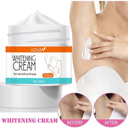 1pcs Body Whitening Cream Joints Knees Brighten Underarm Armpit Legs Privates Whitening Bleaching Cream Skin Care Lotion 30ml
