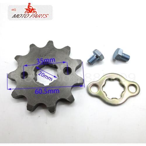 Front Engine Sprocket 530# 11T Teeth 20mm For 530 Chain With Retainer Plate Locker Motorcycle Dirt Bike ATV Parts