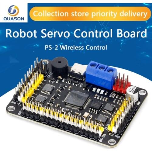 New Version 32 Channel Robot Servo Control Board Servo Motor Controller PS-2 Wireless Control USB/UART Connection Mode