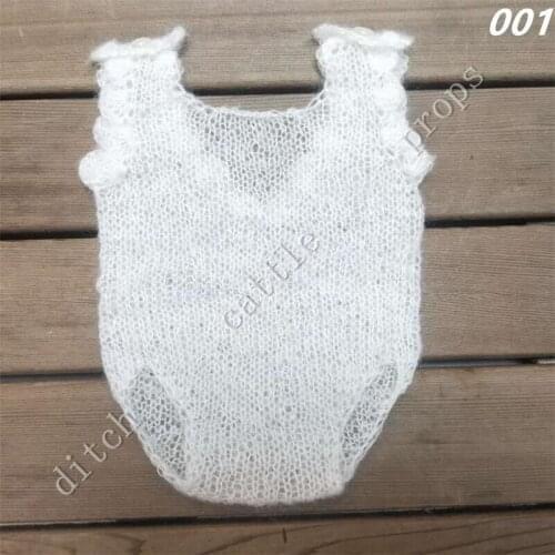 Newborn photography props pants, photography clothing, hand-knitted mohair Rompers