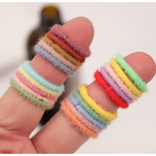 100pcs Baby Hair Elastic Rubber Band Children Girls Scrunchies Headband Ponytail Holder Gum For Hair Soft Hair Accessories