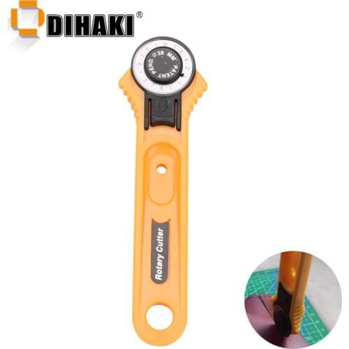 28mm Rotary Roller Cutter Circular Knife Safety Blade Patchwork Piecing Sewing Quilting Fabric Paper Cutting Leathercraft Tool