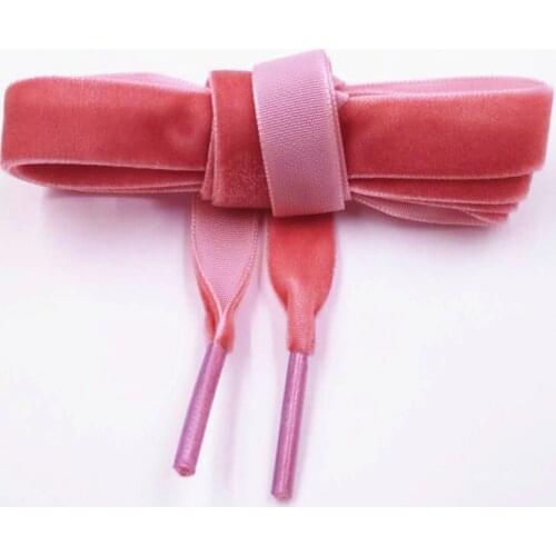 1.27cm (1/2 Inch) Velvet Nylon Wide Flat Shoelaces 6 colors Pretty Cords For Dress Shoes Lady Leggings Pajama Belt