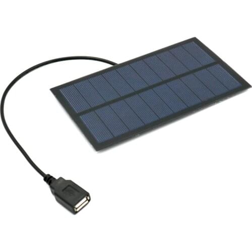 5V 2W 3W 4W 7W Output USB Solar Cell Outdoor 18650 Battery Charger USB Female Port 5 V Charge Regulators Solar Panel