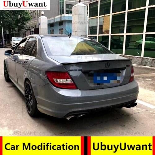 UBUYUWANT For Mer Cedes-benz W204 C180K C200 C250 C260 C300 Spoiler High Quality Abs Plastic Car Tail Wing Decoration 2008-2013