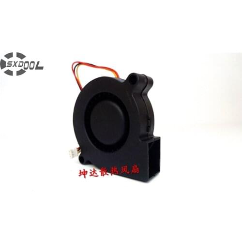SXDOOL 5CM 5015 5V 0.35A B5015H05B-WFA 3 wire dual ball bearing turbo fan blower