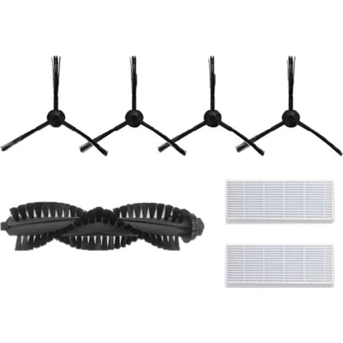 1*Main Brush 2*Hepa Filter 4*Side Brush for ILIFE A4S Robotic Vacuum Cleaner