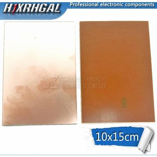 1pcs FR4 PCB 10x15cm 10*15 Single Side Copper Clad plate DIY PCB Kit Laminate Circuit Board hjxrhgal