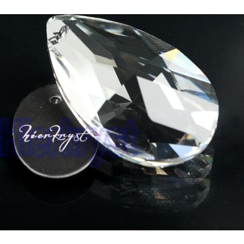 1pc HIERKYST K9 Glass Crystal Prisms Pendants Chandeliers Parts Lustres Rainbow Lamp Lighting Hang Drops 38mm 1.49" #2245-1