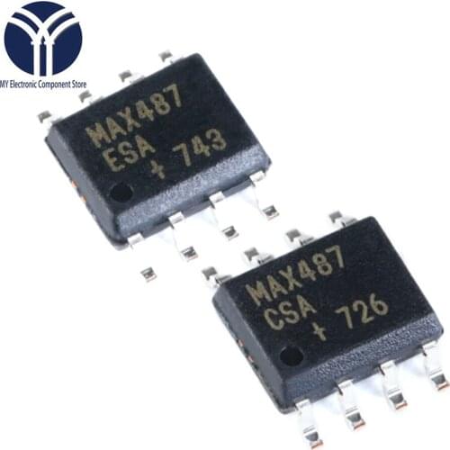 10PCS/LOT MAX487CSA+T MAX487ESA+T soic-8 rs-422/rs-485 transceiver MAX487