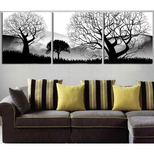 3pcs,Black White Trees Landscape,DIY 5d Diamond Embroidery tree,Diamond Painting Cross Stitch,Diamond mosaic Home Decoration