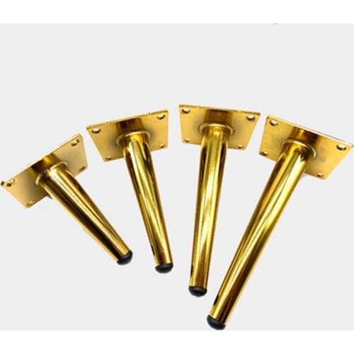 4pcs/lot Gold Stainless Steel Sofa Legs 15cm/20cm TV Cabinet Legs Metal Furniture Leg Cabinet Cupboard Table Feet