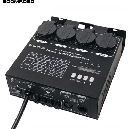 4ch Dmx Dimmer Pack Led Decoder 1kw DMX Dimmer Rear Controller Dimming Pack For Stage Light Fixtures
