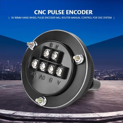 5V 60MM Hand Wheel Pulse Encoder Mill Router Manual Control For CNC System