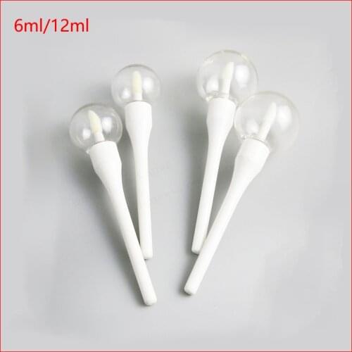 6/12ML Makeup empty lip gross container mini lipstick tube cosmetic containers lip balm tubes ball shape lipstick tube f Samples