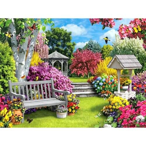 Full Drill Square Diamond Painting House 5D Diamond Art Embroidery Landscape Sale Home Decoration Gift