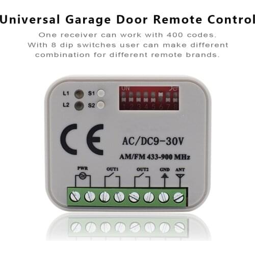 RX wireless transmitter receiver MULTI 300mhz to 900mhz gate remote control receiver
