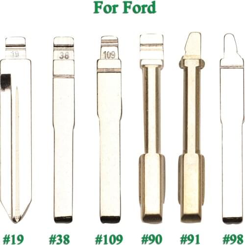 Bilchave #19 38 98 90 91 109 Remote Key Blade Fob For Ford Focus Mondeo Fiesta Transit Galaxy HU101 FO21 FO38 Replacement