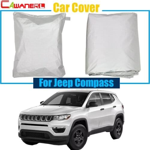 Cawanerl Full Car Cover SUV Outdoor Anti UV Rain Snow Sun Resistant Cover For Jeep Compass Free Shipping
