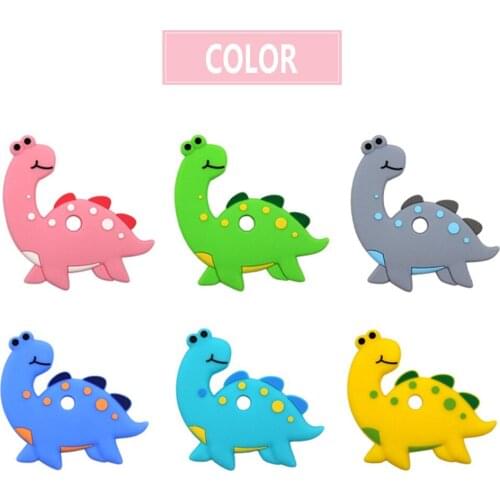 Silicone Baby Teether Toy BPA Latex Free Safety Newborn Teething Teethers DIY Ring Cartoon Animal Molar Toys Toddler Chew Safe