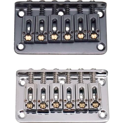 Hardtail Guitar Bridge Body Through for 6 String Electric Parts
