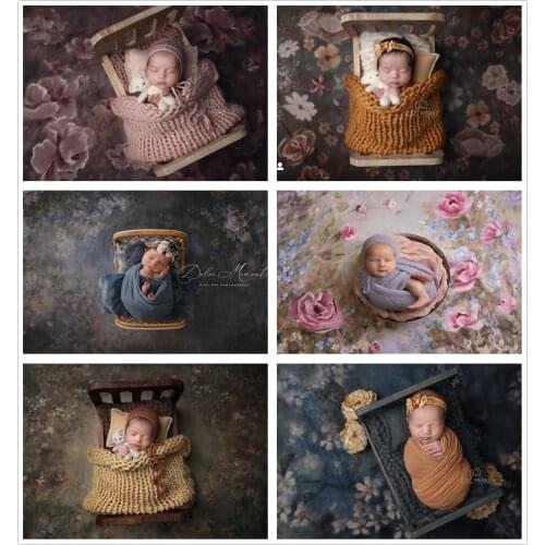 Oil Painting Floral Newborns Baby Shower Photo Backdrops Flowers Studio Birthday Pregnancy Maternityshoot Photography Background