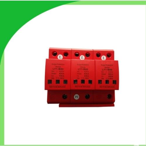 Ly6-80 420V 80ka 3pole Surge Protector Lightning Strike Counter