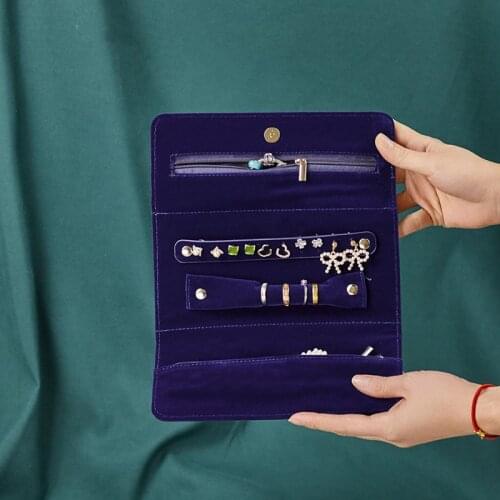 Multi-Function PVC Jewelry Bag Portable Ring Earrings Necklace Display Supplies Storage Pouch Home Travel Organize Accessories