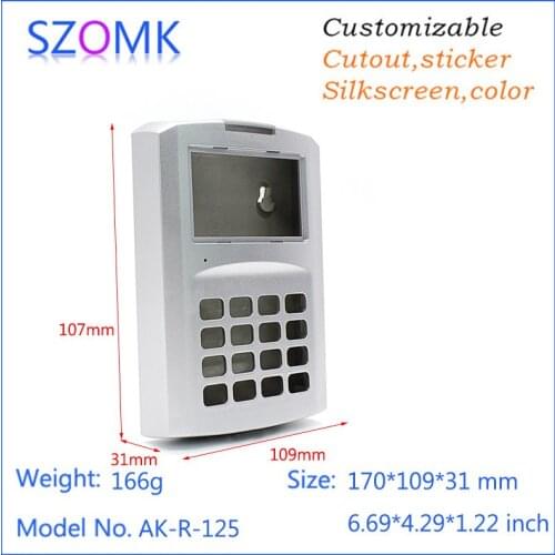 Wall mounting instrument plastic housing case (1 pc) 170*109*31mm LCD plastic enclosure RFID access control box with keypads