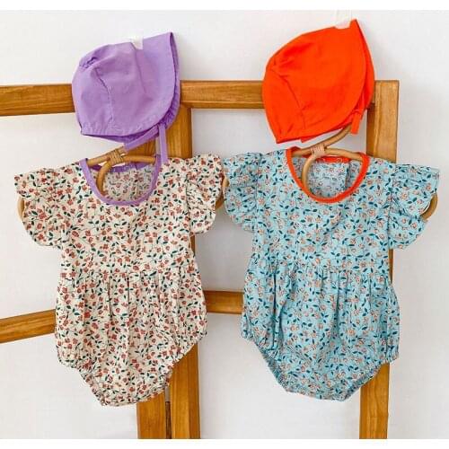 New 2021 Summer Baby Girls Rompers Sleeveless Floral Jumpsuit Clothes Girls Rompers Casual Kids Baby Girl Clothes Rompers