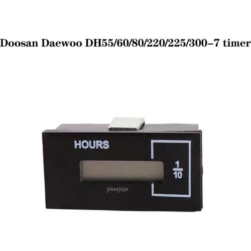 The new excavator accessories are suitable for Doosan Daewoo DH55/60/80/220/225/300-7 timer schedule hour meter black universal