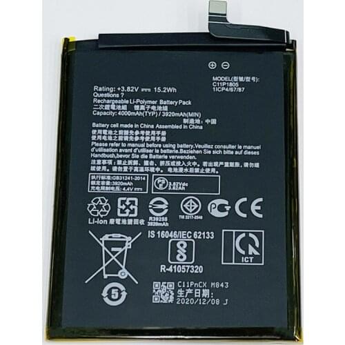 Original C11P1805 4000mAh Battery For ASUS Zenfone MAX (M2) X01AD ZB632KL ZB633KL High Quality Batteries