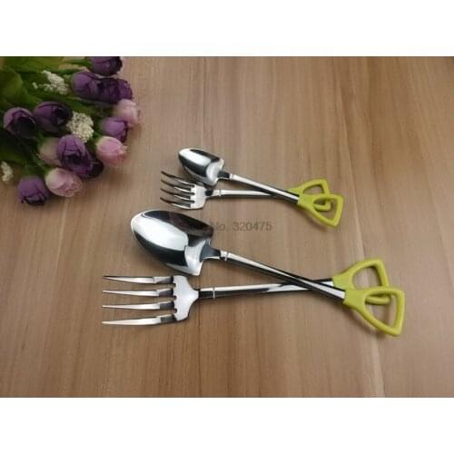 By dhl 200pcs Stainless Steel Spoon S M Size Shovel Shape Design Coffee Ice Cream Soup Honey Spoon Long Handle Tea Spoons