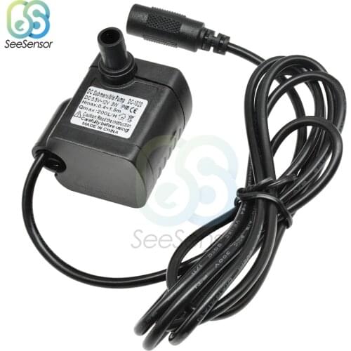 Ultra Quiet DC 5V 12V 200L/H 3W Submersible Water Pump Solar Brushless Motor Submersible Pool Water Pump For Aquarium Fountain