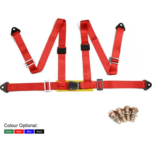 Seat Belts Style Competition 4 Point Snap-In 2" Seat Belt Racing Harness safety belt seat harness with Camlock