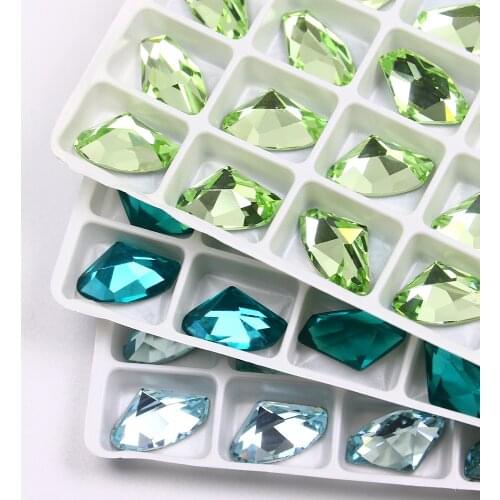 Crystal Rhinestones Glass Beads Crystal Fancy Stone Flatback Rhinestones for needlework Garment Crafts Jewelry Accessories