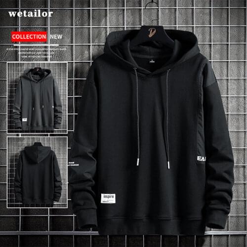 Hoodie Men Pullover Mens Colorblocked Best Quality 2020 New Fashion Sweatshirts Mens Patchwork Japanese Retro Hooded