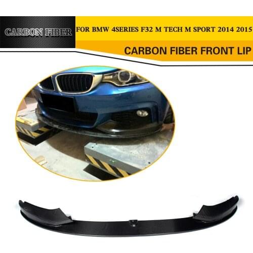 Carbon Fiber Racing Front Lip Splitter for BMW 4 Series F32 M Sport Bumper 2014UP