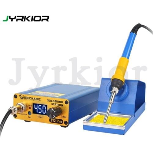 Mechanic T12 Pro Intelligent Anti-Static Digital Temperature Controller Soldering Station Electric Soldering Iron Quick Heating