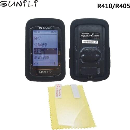 Generic Bike Gel Skin Case & Screen Protector Cover for Bryton R410 R405 Bike Computer quality Silicone Case for R410 R405