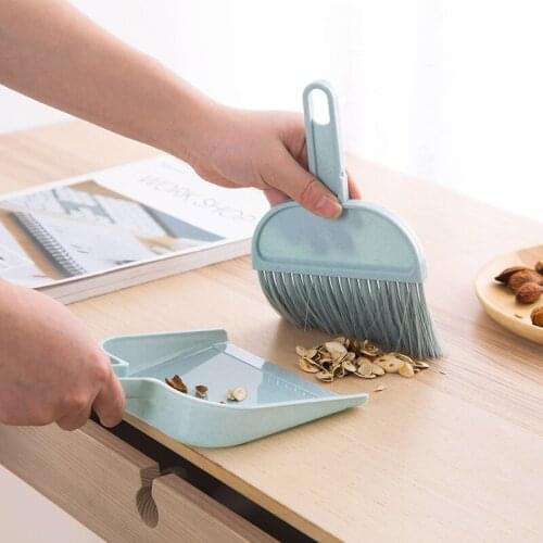 1pc Mini Dustpan Broom Set Plastic Bucket Home Broom Shovel Bucket Desktop Cleaning Tool