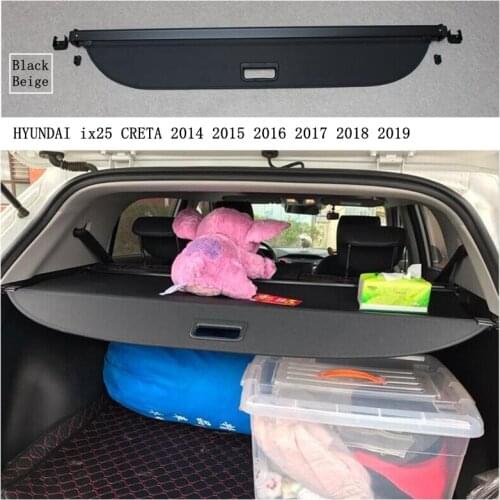 Rear Cargo Cover For HYUNDAI ix25 CRETA 2014 15 2016 2017 2018 2019 Privacy Trunk Screen Security Shield Shade Auto Accessories