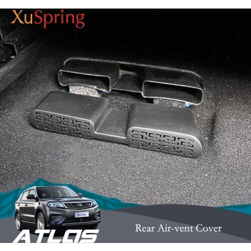 Car Rear Seat Floor Air Conditioner Vent Outlet Protective Cover Sticker For Geely Atlas Boyue Emgrand NL-3 Proton X70 2018 2019