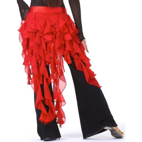 Chiffon Belly Dance Hip Scarf 9 Tails Bellydance Scarf For Women Oriental Dance Costume Accessories Bellydance Belt