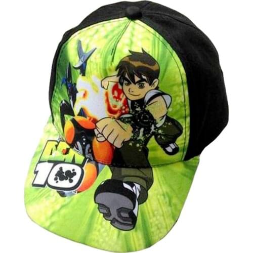 1 pcs Cartoon Hat Alien Force Boy 10 Baseball Cap Model Omnitrix Four Arms Heatblast Wildmutt Upgrade Kid Gift Toy