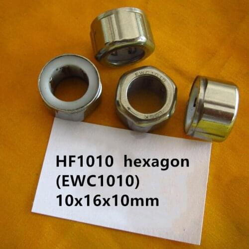 20-100pcs EWC1010 HF1010 10x16x10mm hexagon One Way clutch needle roller Bearing 10*16*10 mm Fishing gear bearings