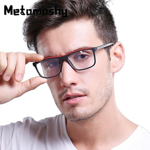 2020 Classic Retro Myopia Nerd Eye Glasses Frames for Men Matte Brown Rectangle Clear Lens Glasses Acetate Male Grade Glasses