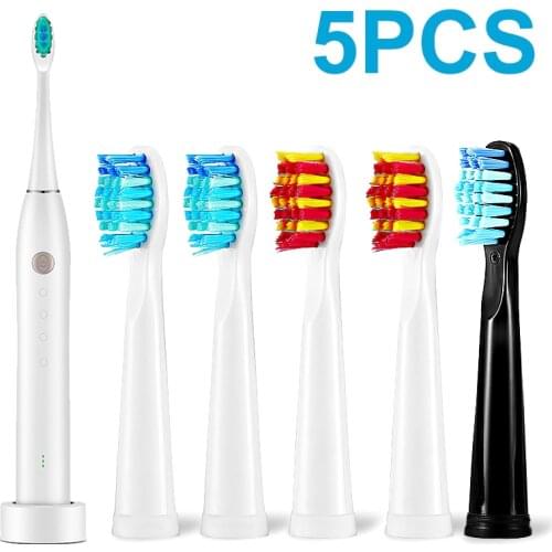 5Pcs/Pack Electric Replacement Brush Heads Vitality Toothbrush Heads Toothbrush Attachments
